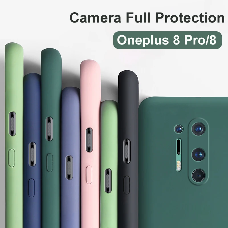 Чехол для Oneplus 8 Pro 8T роскошный противоударный Официальный чехол из жидкого