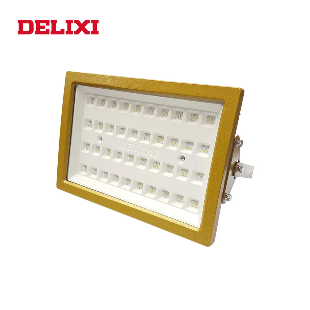 DELIXI светодиодный взрывозащищенный светильник переменного тока 220 в 240 Вт 300 Вт lp66 WF1 заводской склад светильник водонепроницаемый прожектор взрывозащищенный светильник
