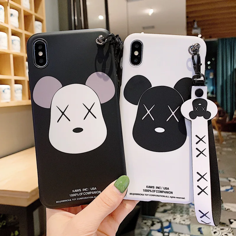 Suitable for Popular Brand Joint Cartoon Bear iphonexs/MAX/XR Phone Case iPhone 8/7 Plus Couples 6s PCs