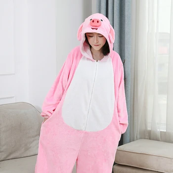 

New Cartoon one-piece pajamas home service couple models onesie women sleepwear pijamas women sexy Party performance wholesale
