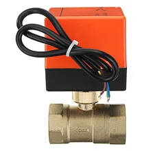 TMOK TK260 1/" 3/4" " 1-1/4" моторизованный Электрический латунный шар s 3 провода переменного тока 220 В полный порт