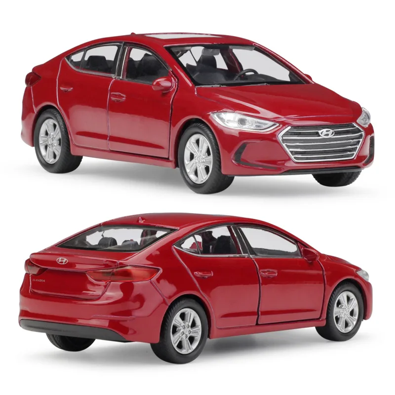 Welly 1:36 литье под давлением Elantra высокого симулятора сплава Модель автомобиля