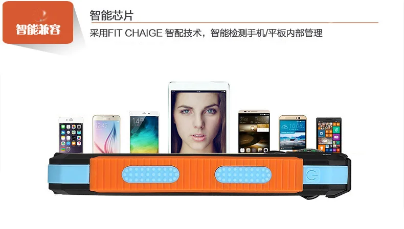 LiitoKala Lii-D007, портативное солнечное зарядное устройство, 20000 мА/ч, для Xiaomi 2, Iphone, внешняя батарея, USB, зарядное устройство, водонепроницаемый, двойной
