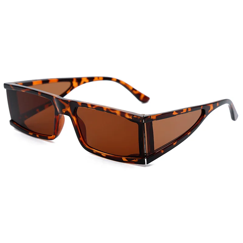 JASPEER Модные прямоугольные маленькие солнцезащитные очки для женщин Роскошные брендовые зеркальные черные прозрачные линзы цельные Панк мужские солнцезащитные очки UV400