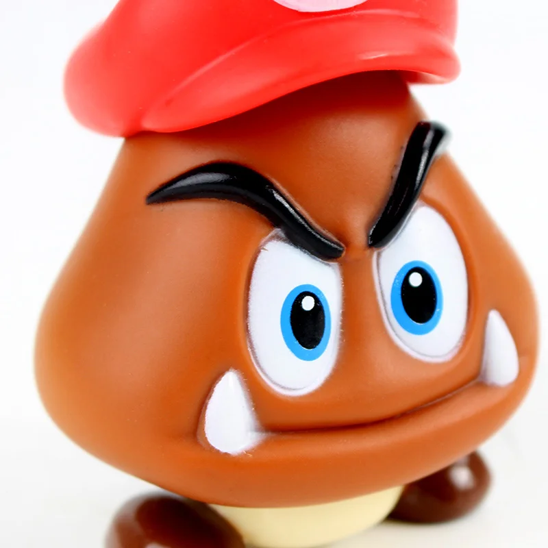 2 стиля Super Mario Bro Goomba ПВХ фигурка Коллекционная модель игрушки милый грибок куклы подарок для детей