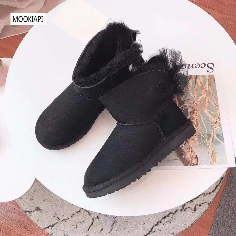 

Australia's top quality snow boots in 2019, real sheepskin, 100% natural wool, new short women's shoes, 5 colors