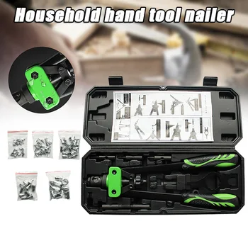 

Heavy Duty Rivet Tool Nosepieces Attached on Grips 5-in-1 Hand Riveter Set for Automotive Railway Furniture Instrument B
