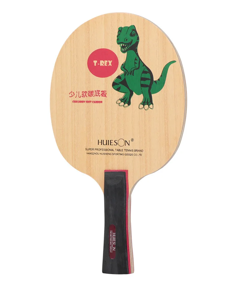 HuIESON Table Tennis Blade 5 Layers Solid Wood Ping Pong Blade Set for Table Tennis Learners Kids Entry Level Racket Cartoons  (8)