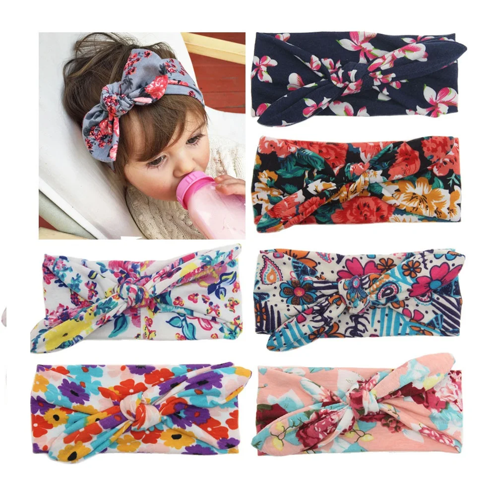 

1PC Children Print Cross Head Bands Baby Cotton Cloth Parcel Head Wear Children Hair Accessories