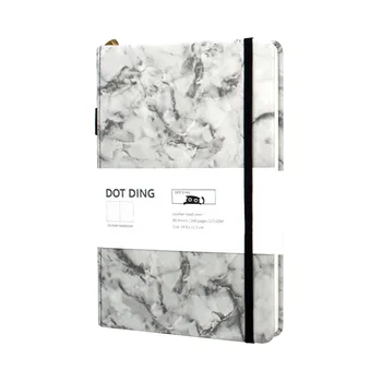 

A5 160 Pages School Office 100 GSM Thickened Dotted Notebook Travel Diary Stationery Planner Student Leather Softcover Journal