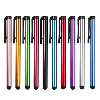 

10pcs/lot Capacitive Touch Screen Stylus Pen for IPhone IPad IPod Touch Suit for Smart Phone Tablet Metal Stylus Pencil