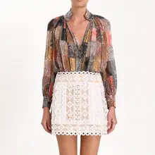 Модные Подиумные белые синие Роскошные юбки с бисером новые летние женские повседневные Прямые шикарные геометрические женские мини юбки оптом