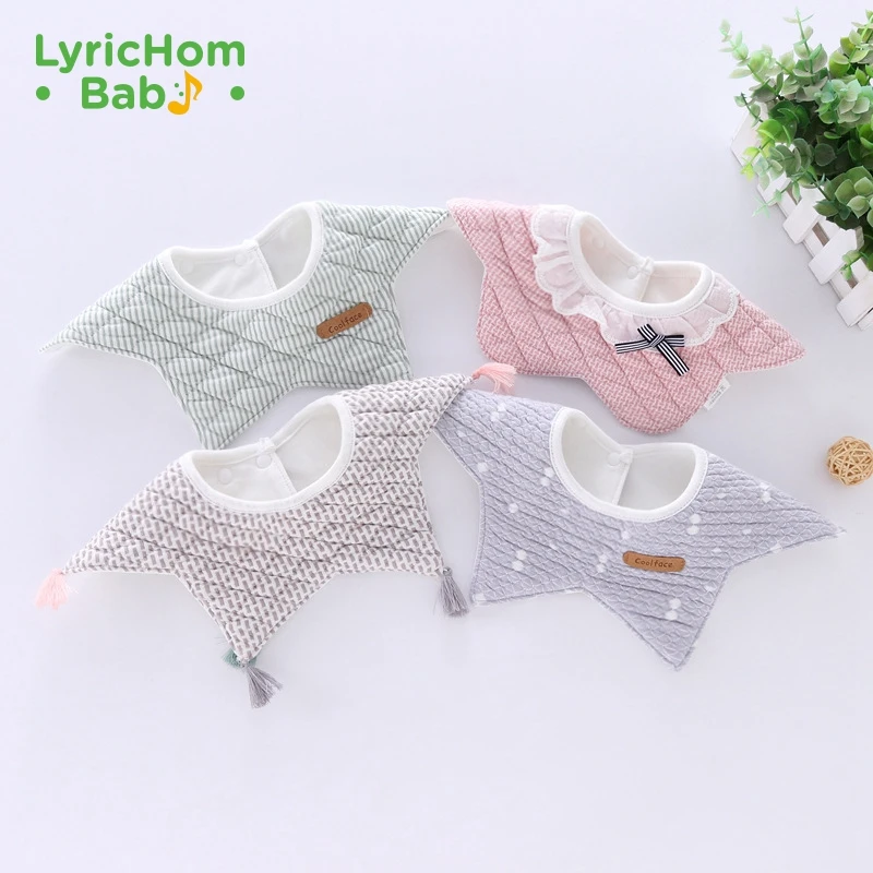 

LyricHom Baby Bibs Baby 360 Degree Rotation Muslin Bandana Burp Cloth Saliva Towel Baby Bibs Cotton Baberos Infant Baby Feeding