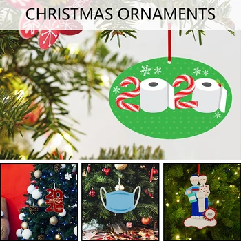 

Quarantine Survivor Personalized Survived Family Ornament 2020 Christmas Holiday Decorations Christmas Tree Decorations