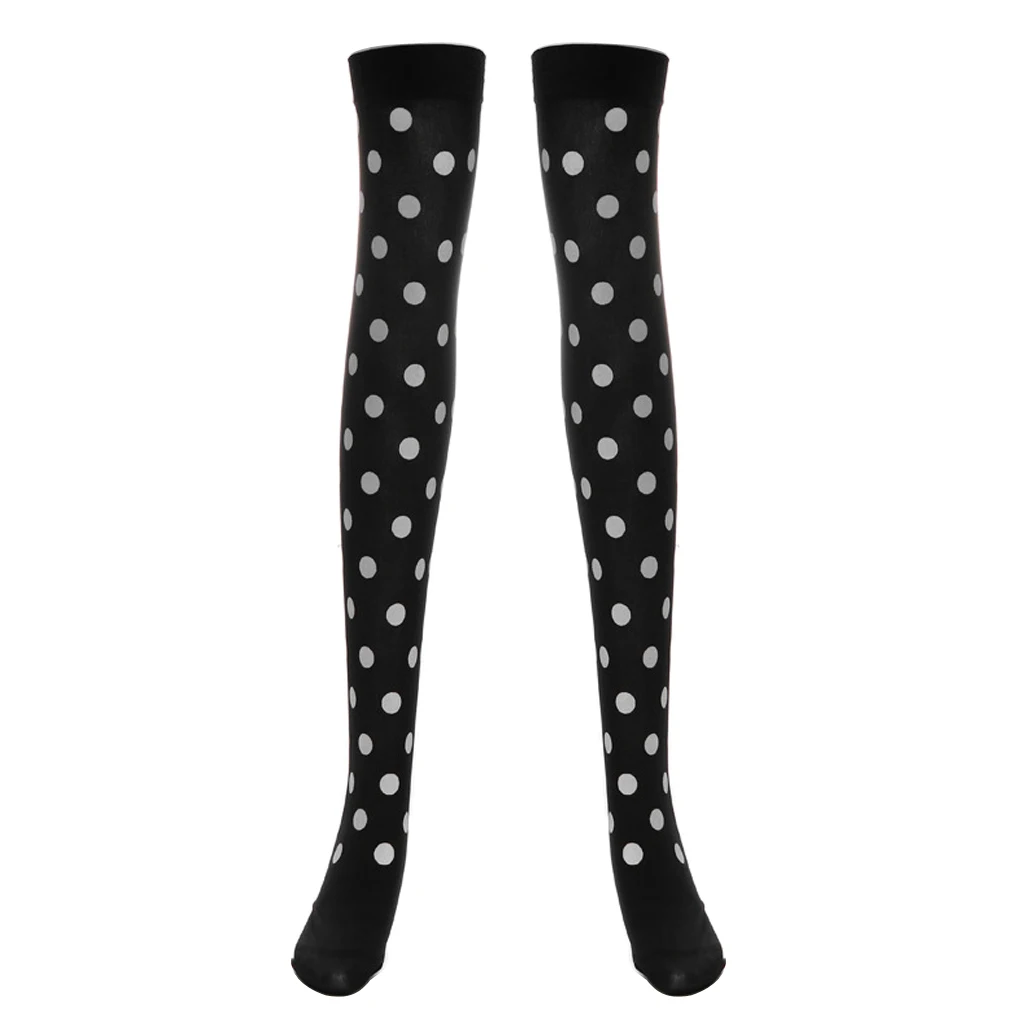 Women Girls Long Striped Socks Over Knee Thigh High Socks Stocking