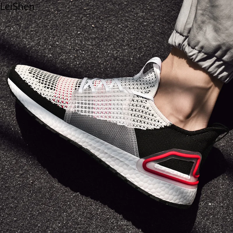 

leishen Sneakers Men Flyknit Breathable Casual Male Footwear Light Big Size Tenis Masculino Adulto Support Dropshipping 39-46