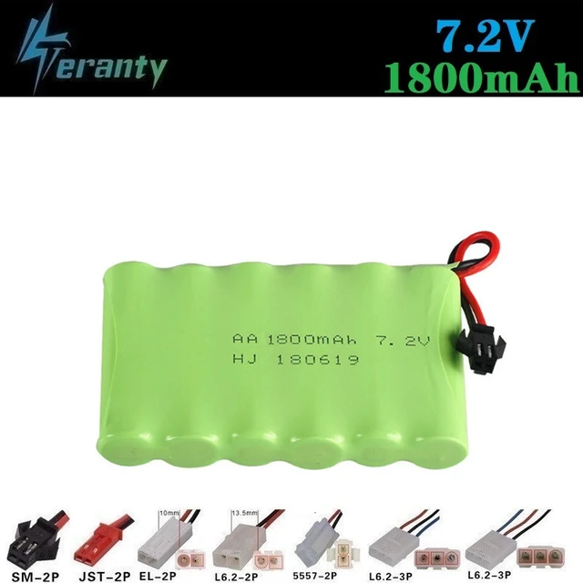 ( M Model ) 7.2v 1800mah NiMH Battery For Rc toys Car Tanks Trains Robot Boat Gun Ni-MH AA 700mah 7.2v Rechargeable Battery 1Pcs 1