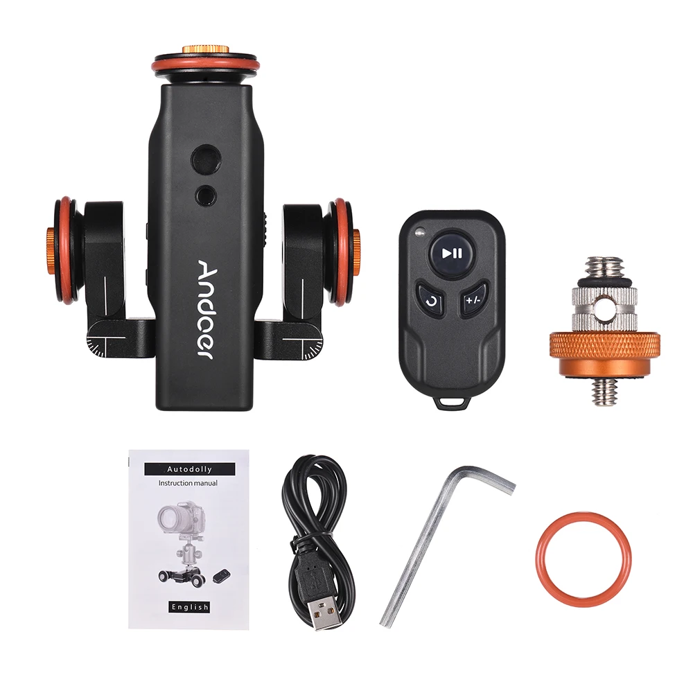 Andoer L4 PRO Motorized Camera Slider Dolly Scale Indication Electric Track Slider for Canon Nikon Sony DSLR Camera Smartphone camera track slider