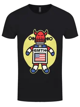 

Bring Me The Horizon Evil Monster Men's Black T shirt Tees Brand Clothing Funny T-Shirts