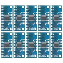 10 pces 16ch analógico módulo multiplexer 74hc4067 cd74hc4067 módulo preciso digital multiplexer mux breakout board