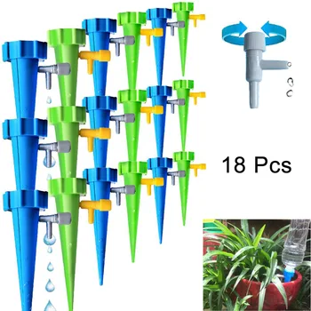 

18pcs Automatic Irrigation Watering Spike for Plants Flower Indoor Household Auto Drip Irrigation Watering System Waterer