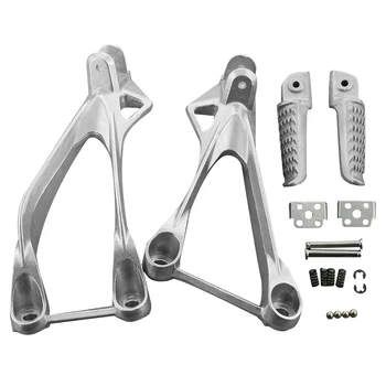 

ZX6R Motorcycle Footpegs Footrest Aluminum Rear Passenger Foot Pegs Brackets Kit for KAWASAKI NINJA ZX-6R 2005 2006 2007 2008