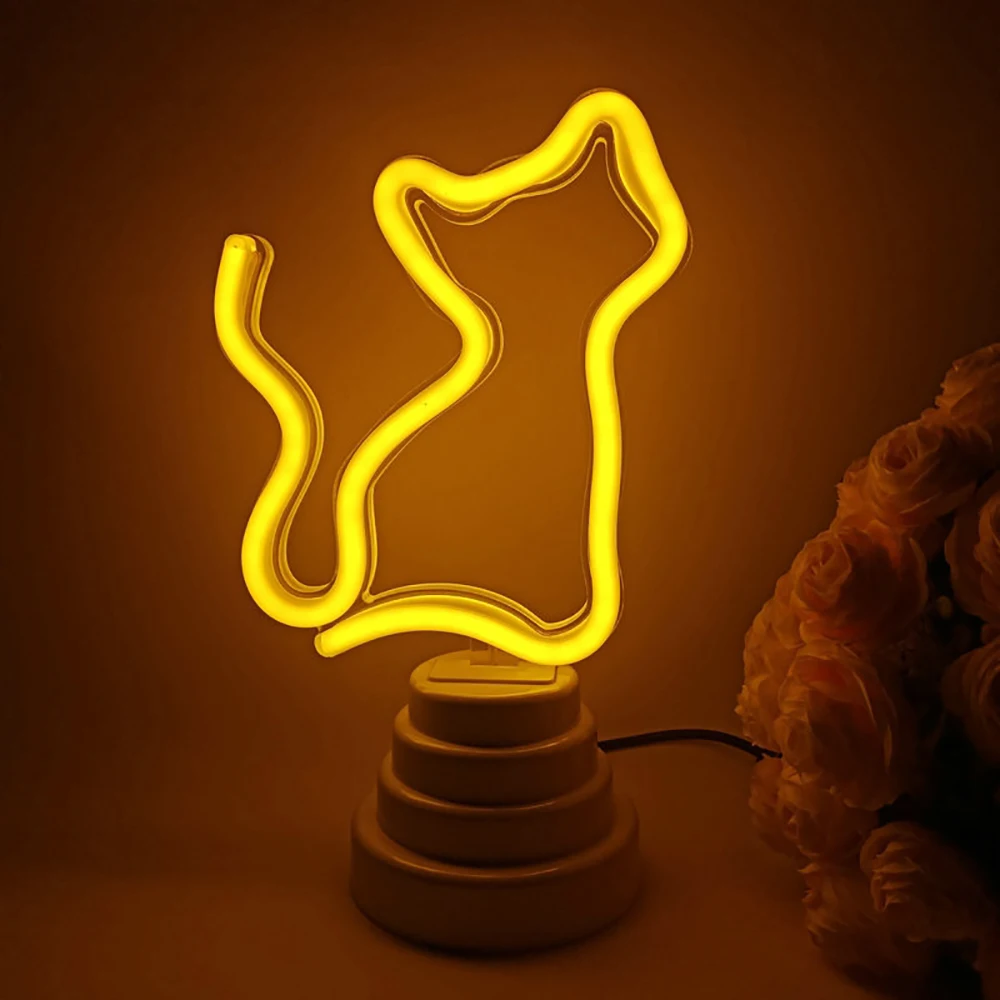 Неоновые светильники для собак и кошек с питанием от батарейки/USB новинка