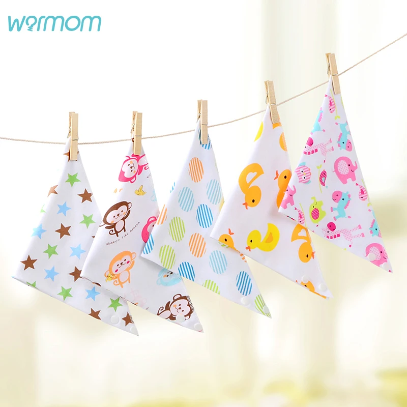 

Warmom Cartoon Baby Bibs Newborn Infant Feeding Burp Cloths Cute Soft Saliva Towel Kids Eating Accessory Baby Babador Bibs Cloth
