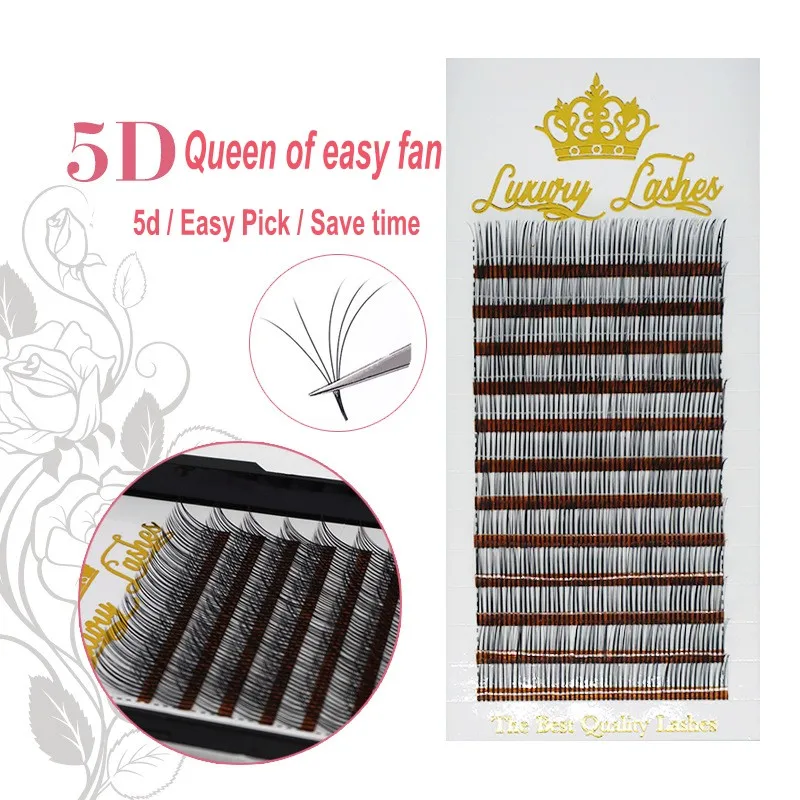5d Eyelash extension 0.07 queen of easy fan soft save time fast lash extensions