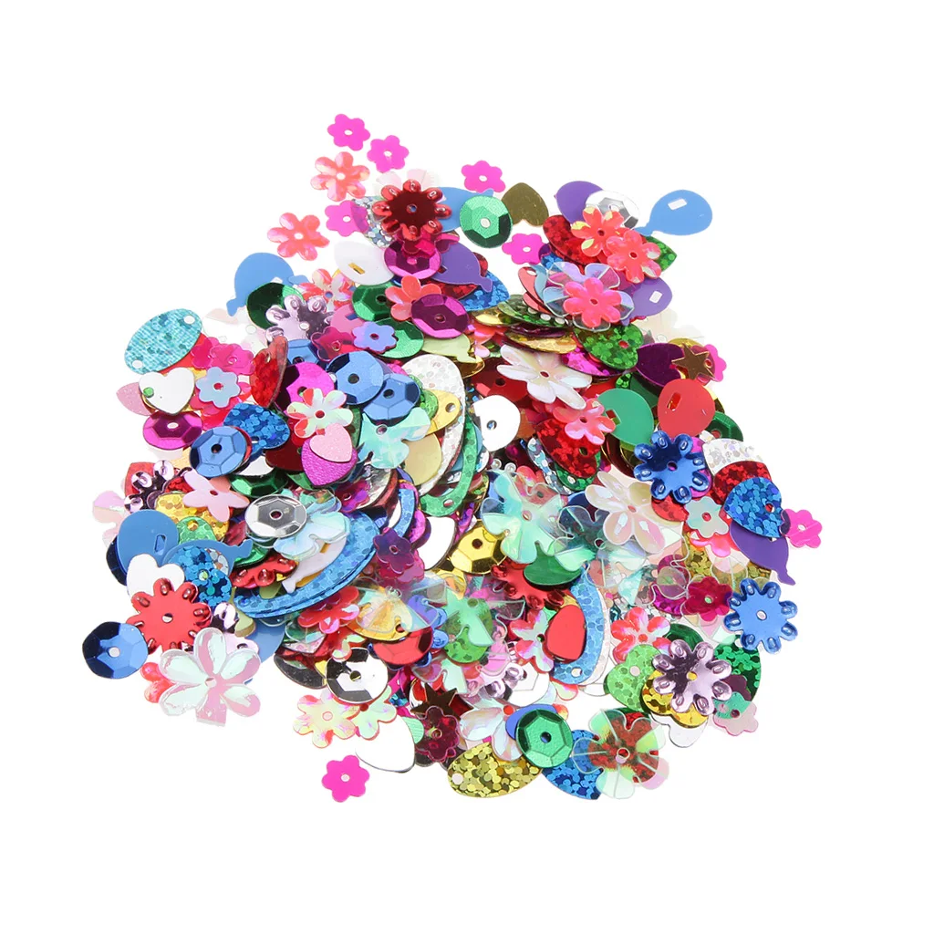 Rainbow AB Sequins for Wedding Christmas Clothes Jewelry Sequins, Pack of 200