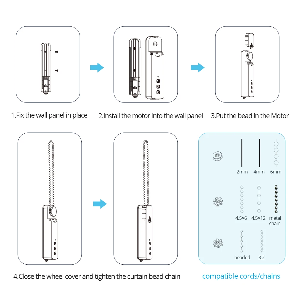 Assistente de Controle Zemismart Tuya Wifi Rolo Sombra Motorista Cego Motor Inteligente Vida Aplicativo Temporizador Alexa Google Voz - Image 6