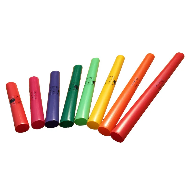 

/Orff Percussion Instrument Plastic yin tong Color Octave Tube Orff xiang tong Kit 8 Sound Tube