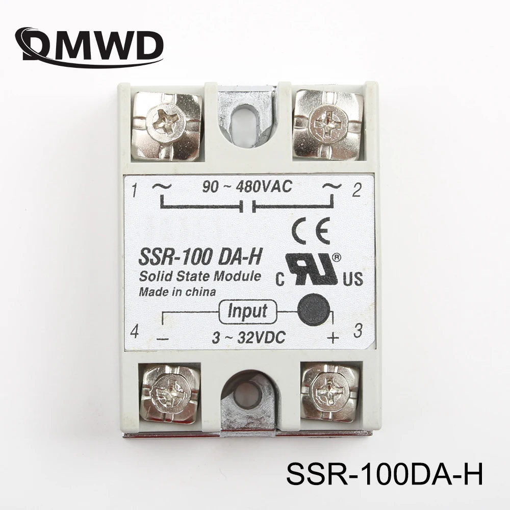 

solid state relay SSR-100DA-H 100A SSR 100DA H DC TO AC relay solid state Resistance Regulator