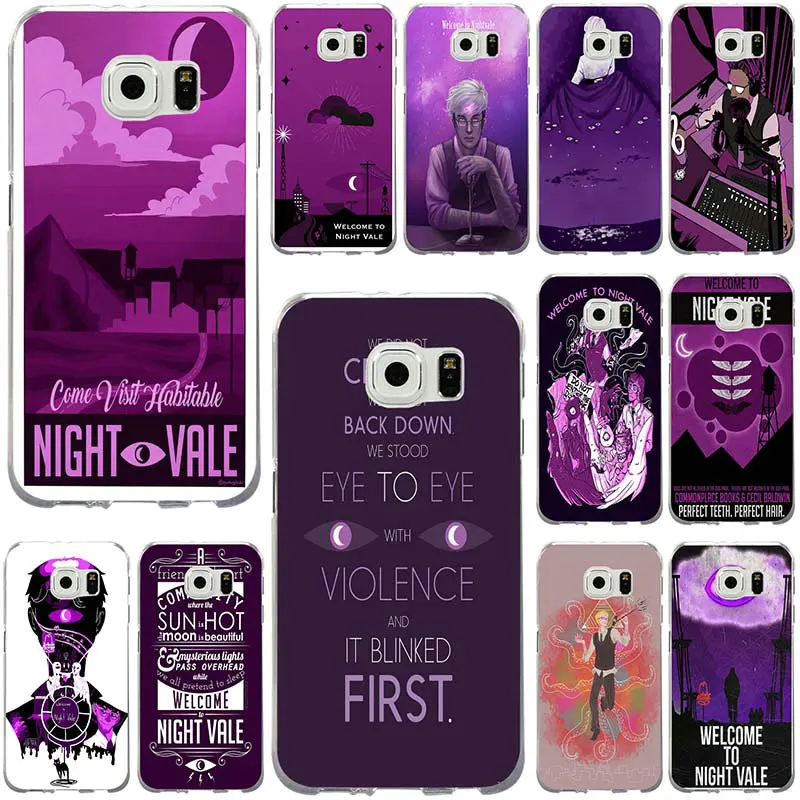 

Welcome To Night Vale Soft Slim TPU Phone Cases for Samsung Galaxy Note 2 3 5 8 9 S2 S3 S5 Mini S6 S7 S8 S9 S10 Edge Plus Lite