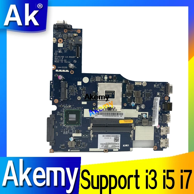 Поддержка i3 i5 i7 Материнская плата для ноутбука For Lenovo G500S VILG1/G2 LA 9902P 90003099 SLJ8E 15