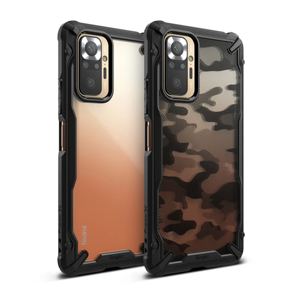 Ringke Fusion X for Xiaomi Redmi Note 10 Pro Case Transparent Hard PC Back Soft TPU Frame for Redmi Note 10 Pro Cover