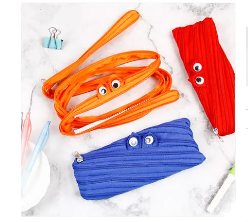 

Creative Cute Pencil Cases Kawaii School Canvas Pen Bag Box Case Pouch Office Stationary Material Supplies Coin Purse