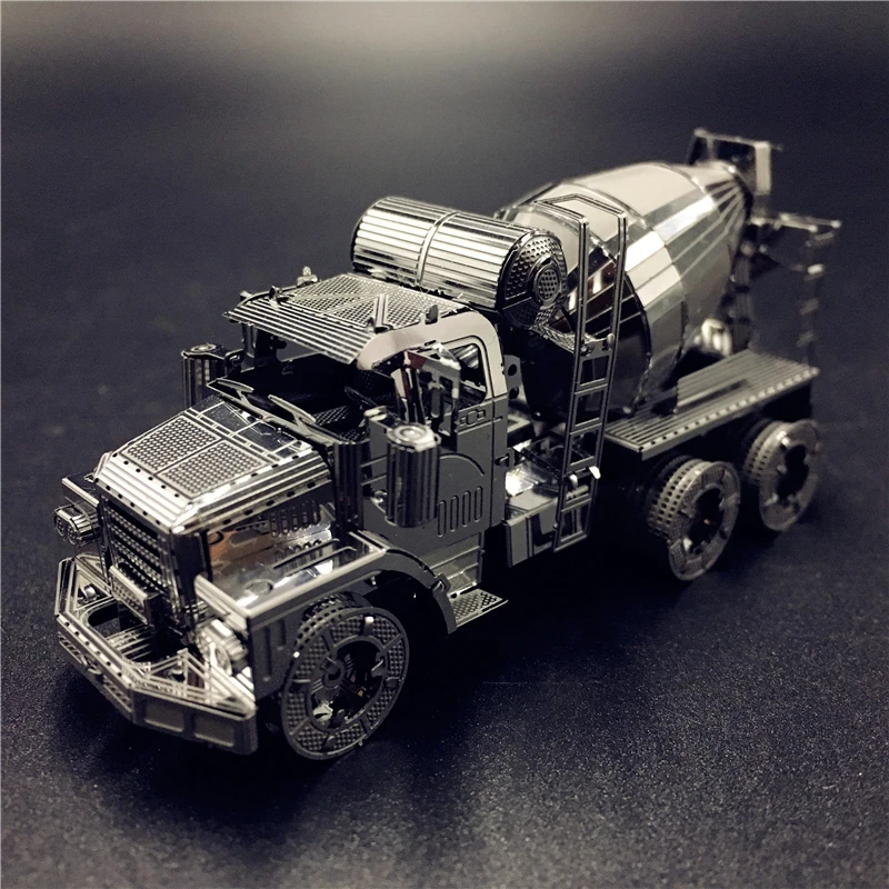 

MODEL NANYUAN 3D Metal model kit CEMENT MIXER Engineering vehicle Assembly Model DIY 3D Laser Cut Model puzzle toy for adult