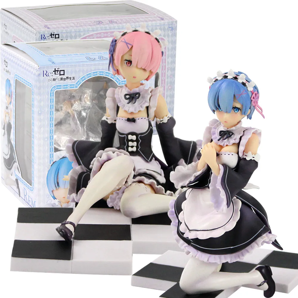 

12-16cm 2styles life in a Different World from Zero Re Zero Ram / Rem Figure Action Doll PVC Collection Model Toys gifts