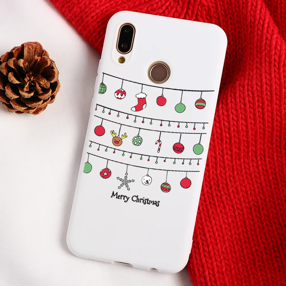 sdshengz Чехол для телефона с рождественским рисунком лося для huawei mate 10 20 30 Lite P8 P9 P10 P20 P30 Lite Mini P Smart Y6 Y7 Pro TPU - Цвет: sdshengz