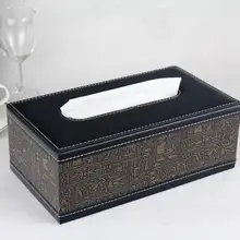 Деревянная конструкция кожаная коробка для салфеток коробка-держатель для салфеток туалетный дозатор держателя для бумаги корпус деревянная коробка PZJH100