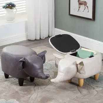 

Creative shoes bench elephant sofa bench test shoes stool home door storage animal stool