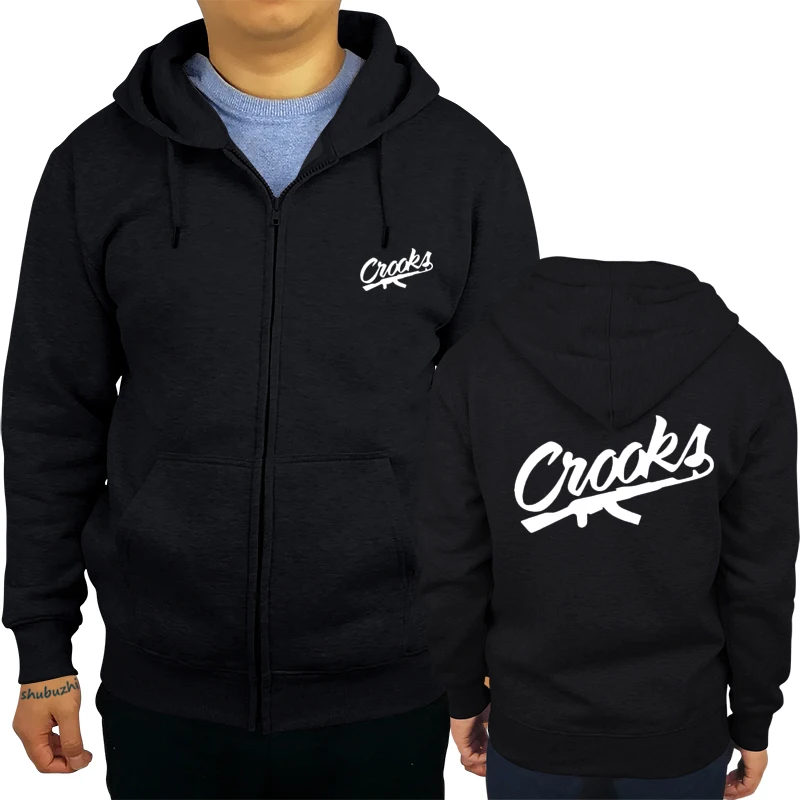 Мужская Черная Толстовка с логотипом Crooks and casles, крутая Повседневная Толстовка с надписью pride, Мужская толстовка унисекс, новая модная толстовка с капюшоном,, sbz6515 - Цвет: black