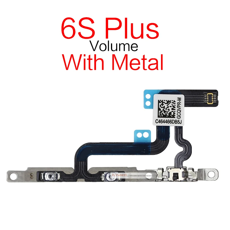 1 шт. power On Off Flex для iPhone 5 5S 5C 6 6S 7 8 Plus X громкость вверх-вниз ключ для боковой кнопки ленты гибкий кабель с металлом