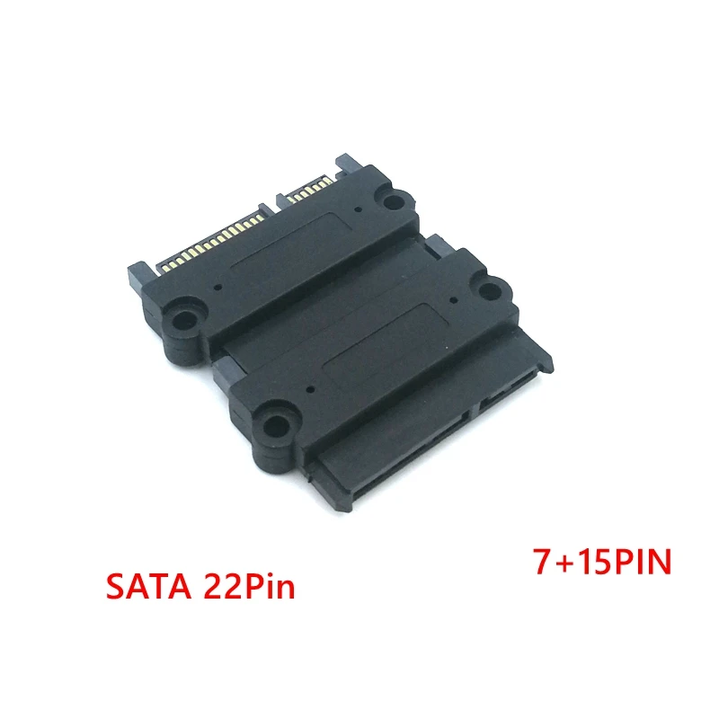 Переходник SATA папа адаптер 22Pin Sata с 7pin + 15pin мама кабель питания|Компьютерные кабели и разъемы| |