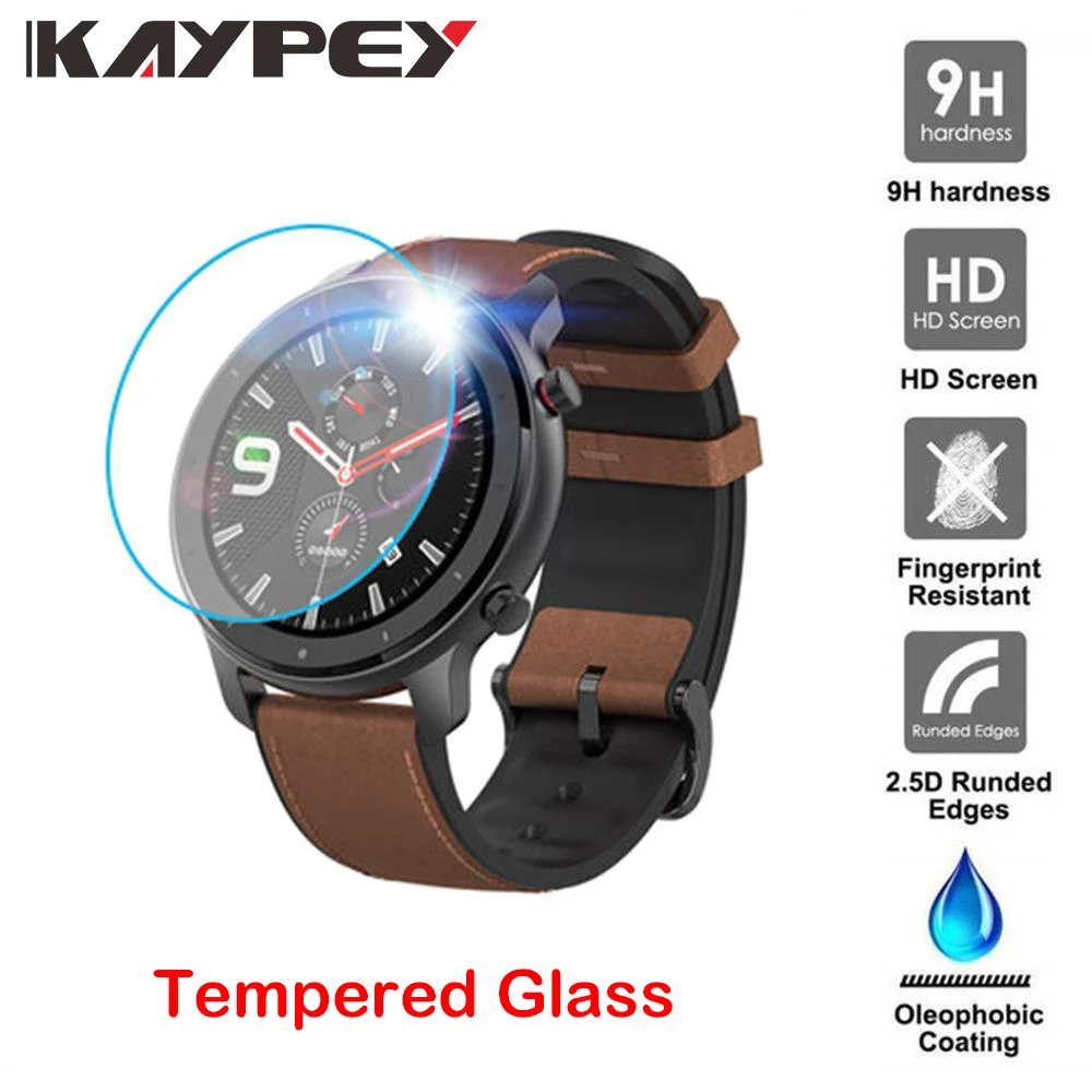 

Clear Film Tempered Glass Screen Protector for Xiaomi Huami Amazfit GTR Smart Watch 42/47mm Smart watch Protective accessories