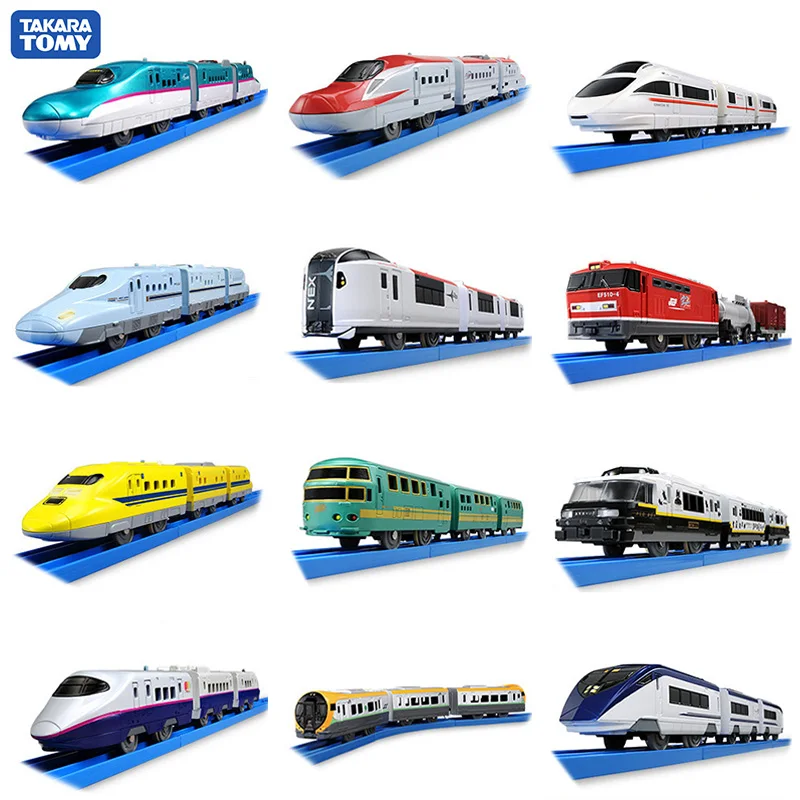 Японская модель электрического поезда Takara Tomy Tomica комплект Plarail Trackmaster Shinkansen три