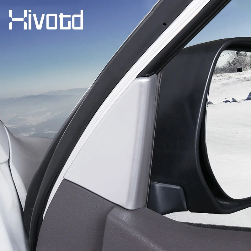 Car Inner Triangle Covers Auto Interior Decoration Accessories Front Window A Pillar Parts For Land Cruiser Prado 150 2020-2019 - 4