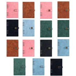 Cahier d'affaires en cuir avec boucle magnétique, couverture en PU, papier d'écriture, journal intime de bureau, enregistrement de conférence A5, nouvelle papeterie 
