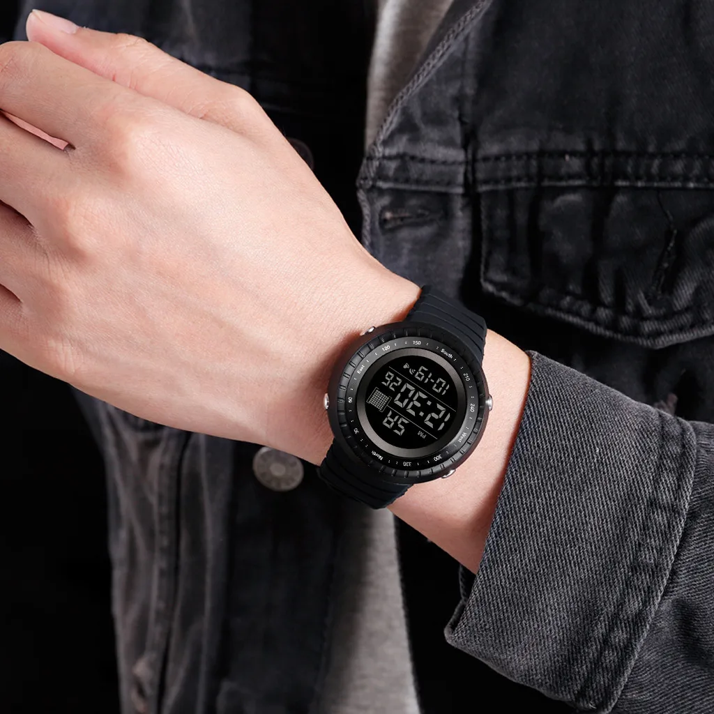

Fashion Luxury Mens Watches Military Outdoor Sports LED Digital Display Wrist Watch Date Electronic Watch Clock montre homme